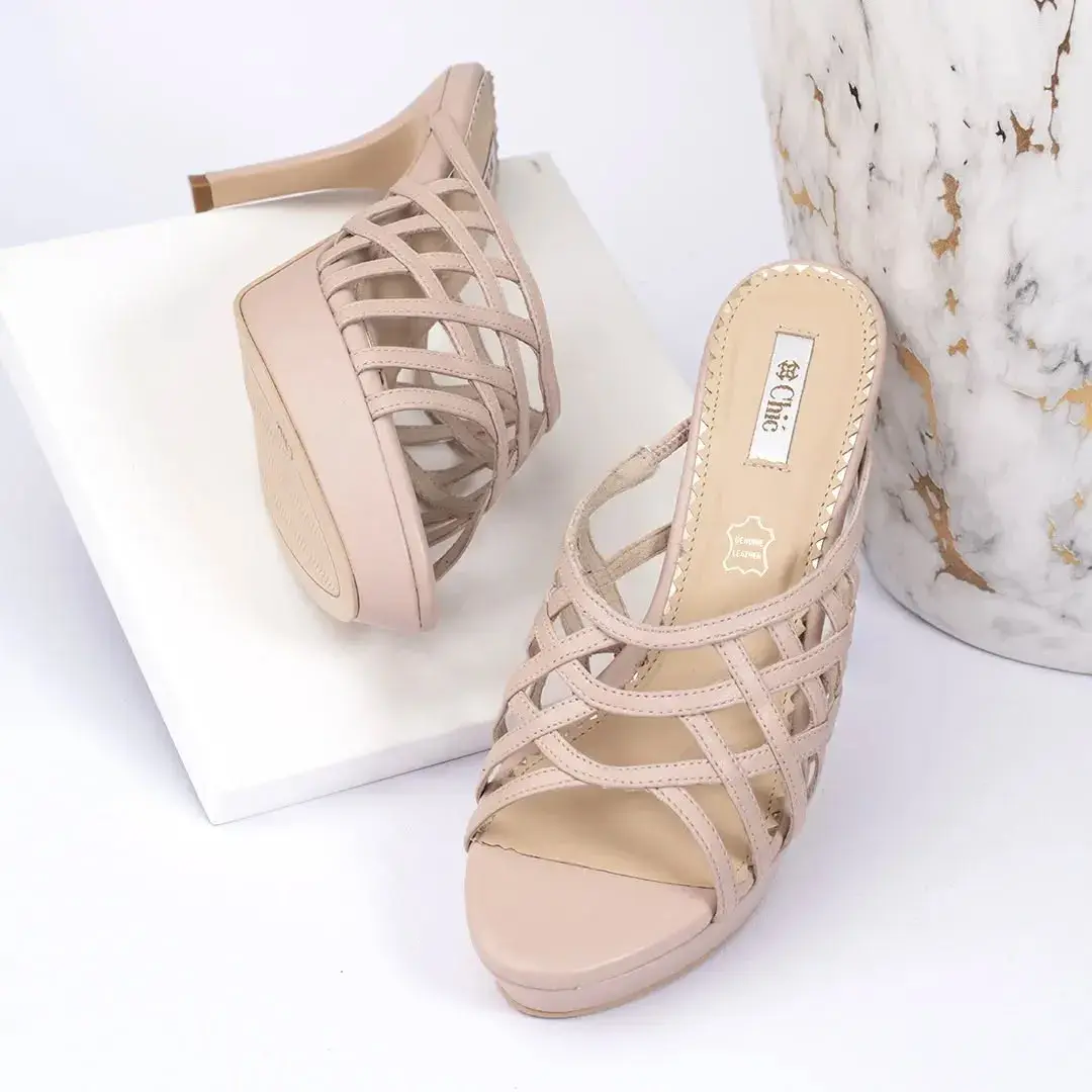 Chic High Heel Platform Slippers