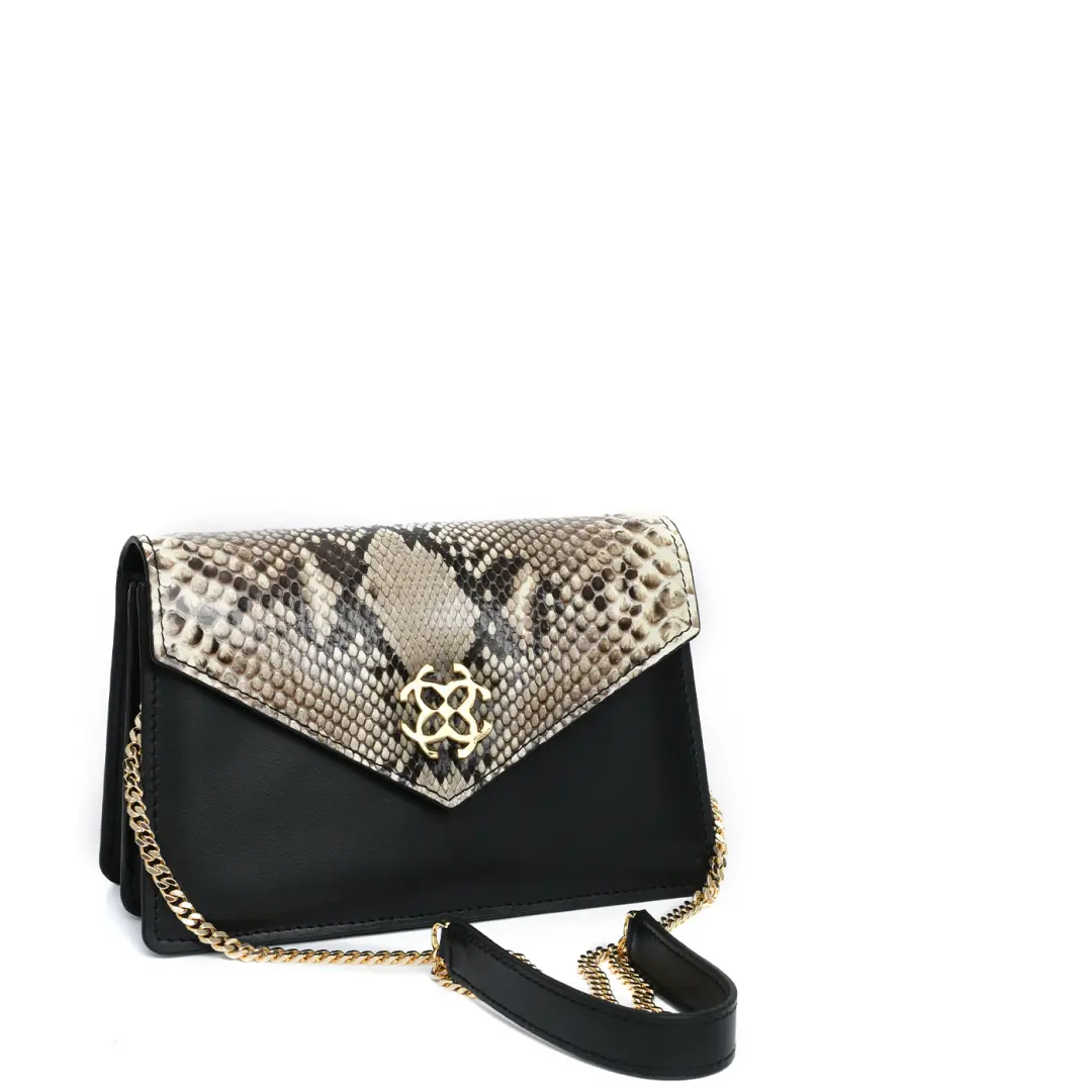 Genuine Python Leather Shoulder Bag