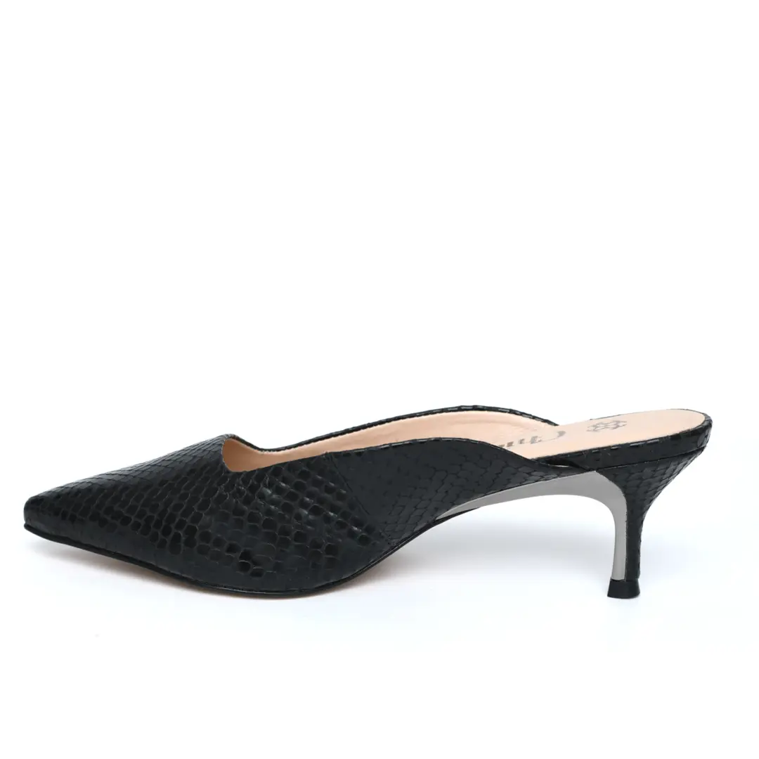 Chic Stylish Kitten Heel Mule
