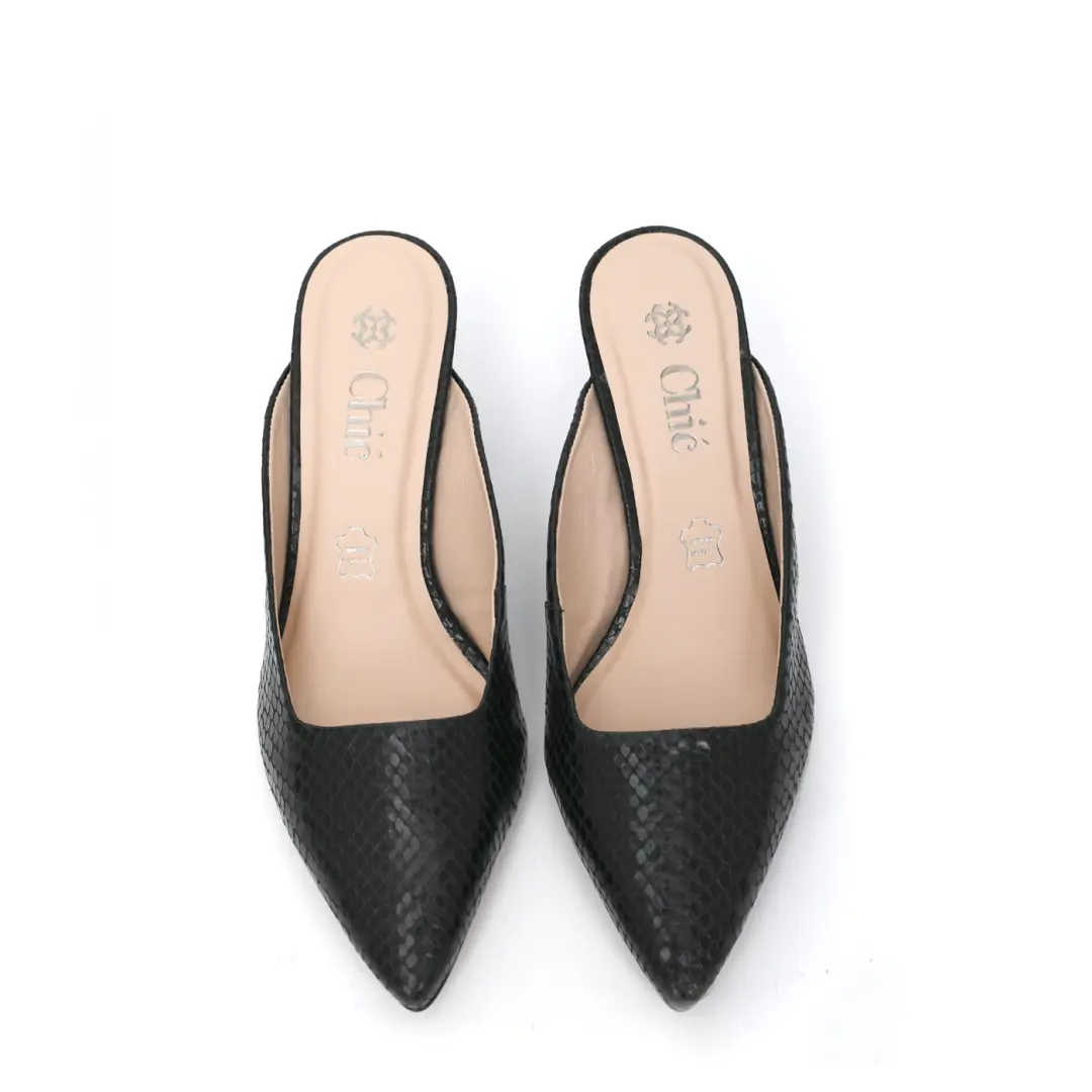 Chic Stylish Kitten Heel Mule