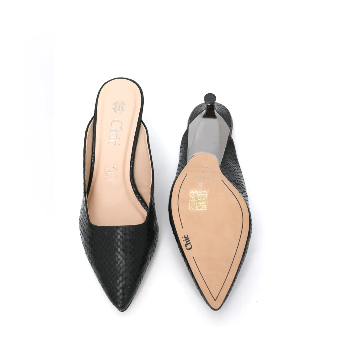 Chic Stylish Kitten Heel Mule