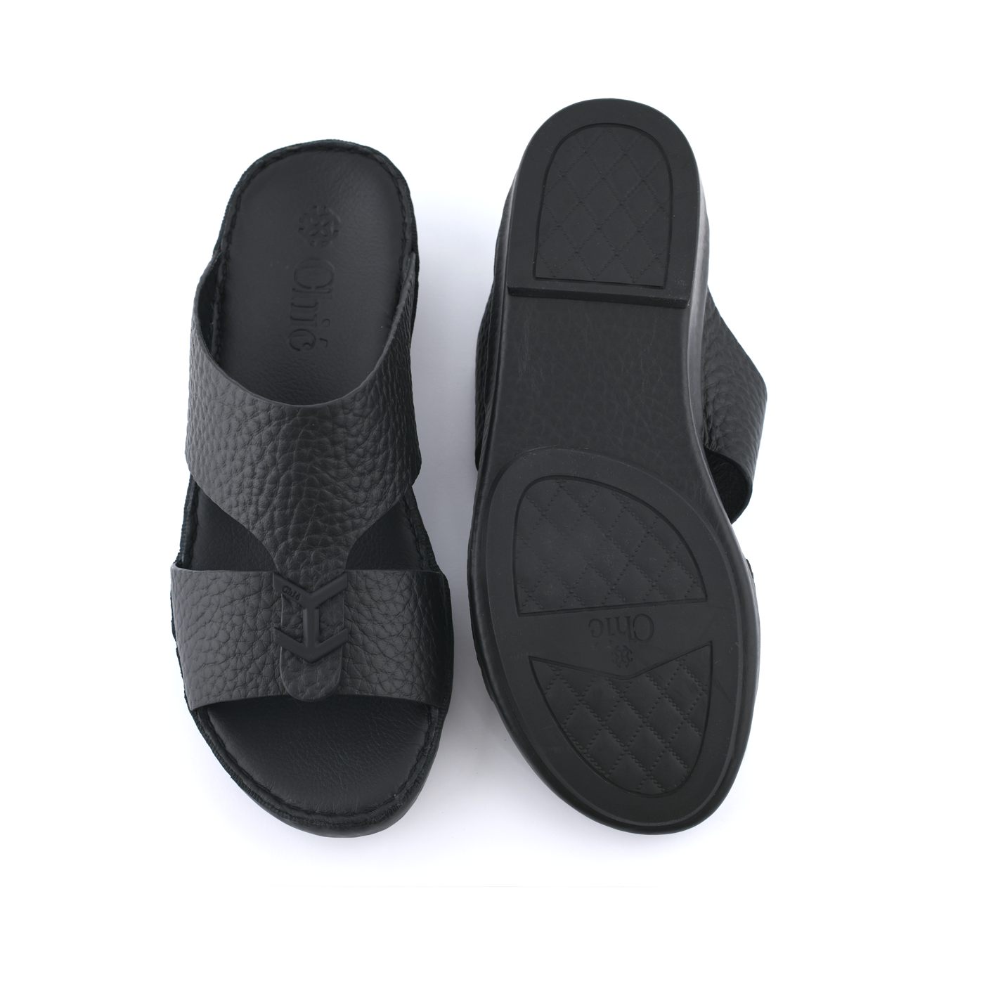 Premium Leather Men’s Arabic Slippers