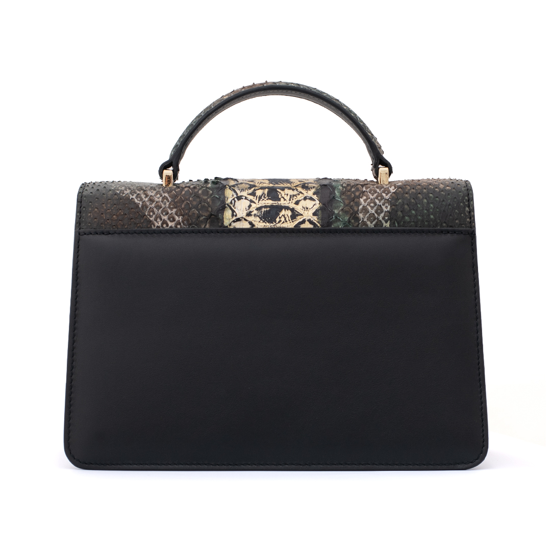 Chic Genuine Python Leather Exotic Handbag for Women