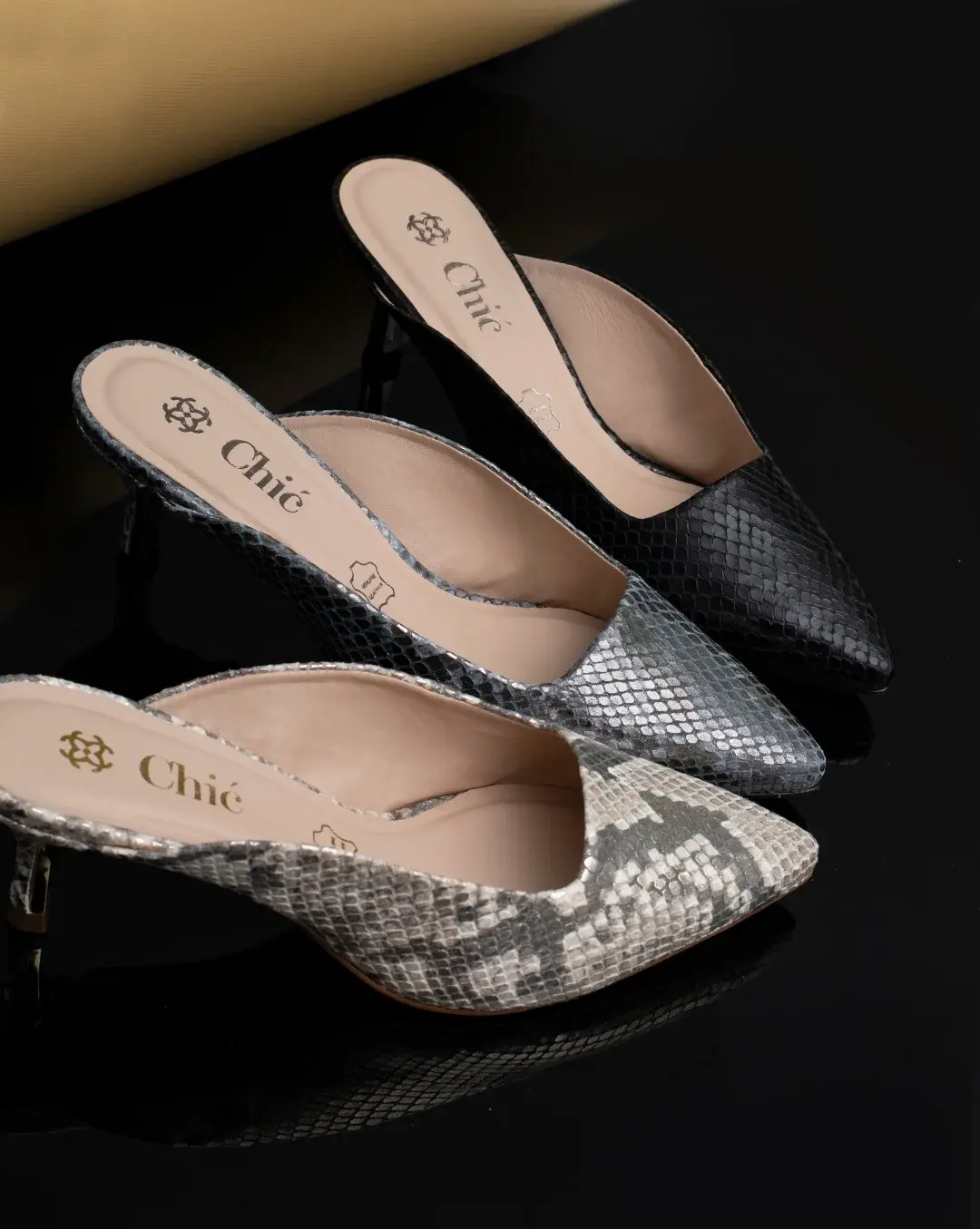 Chic Stylish Kitten Heel Mule