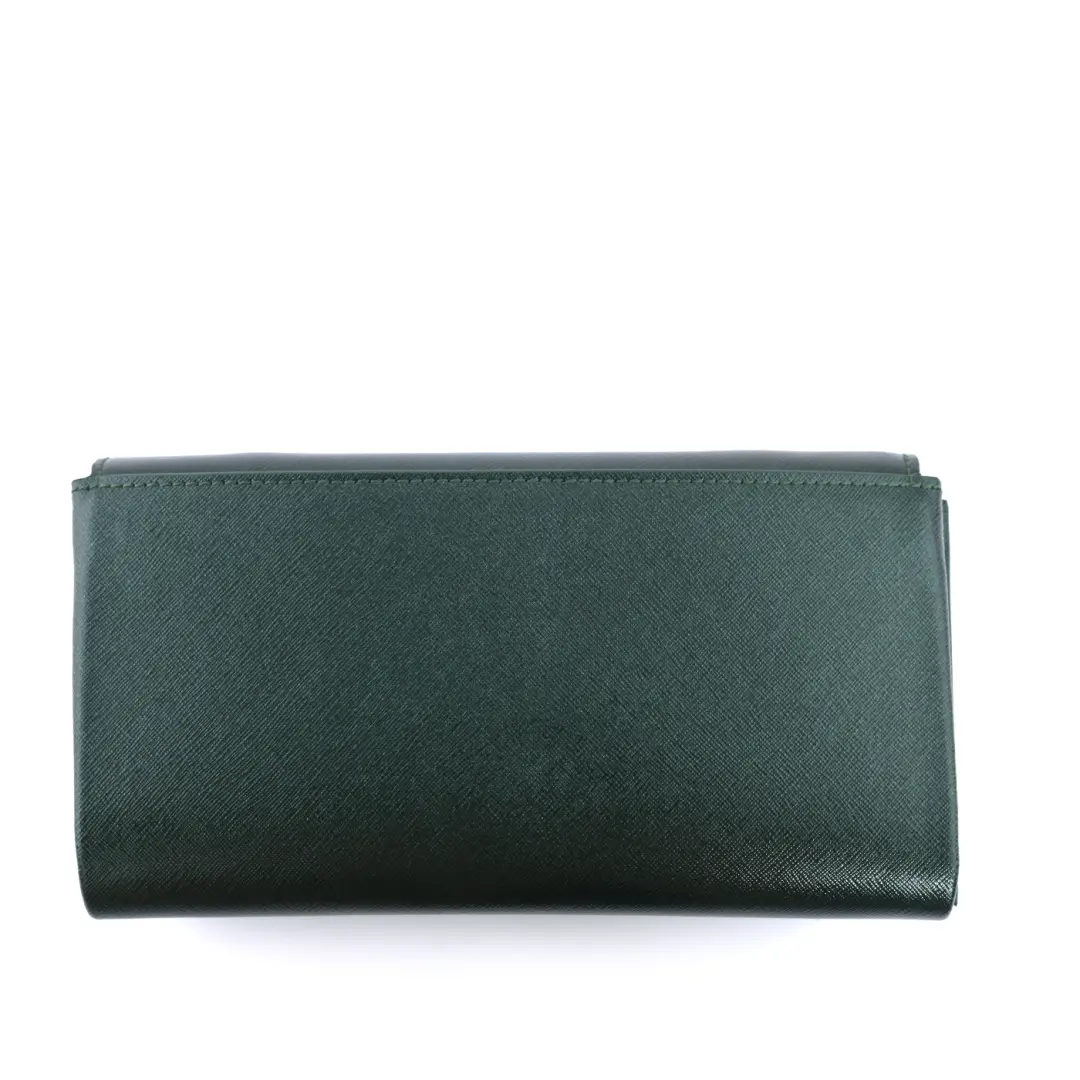 Metalic Saffiano Clutch Bag