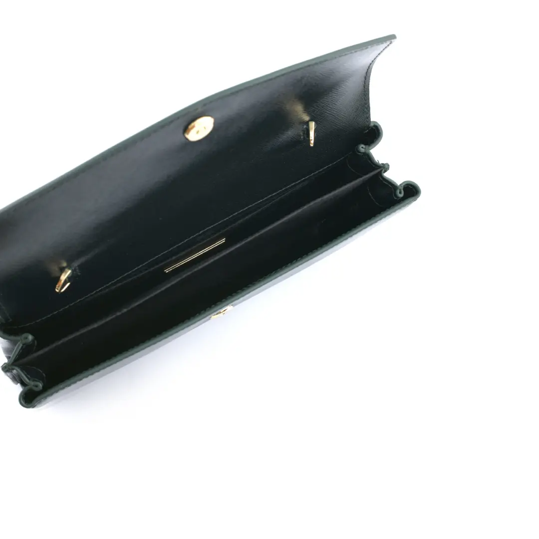 Metalic Saffiano Clutch Bag
