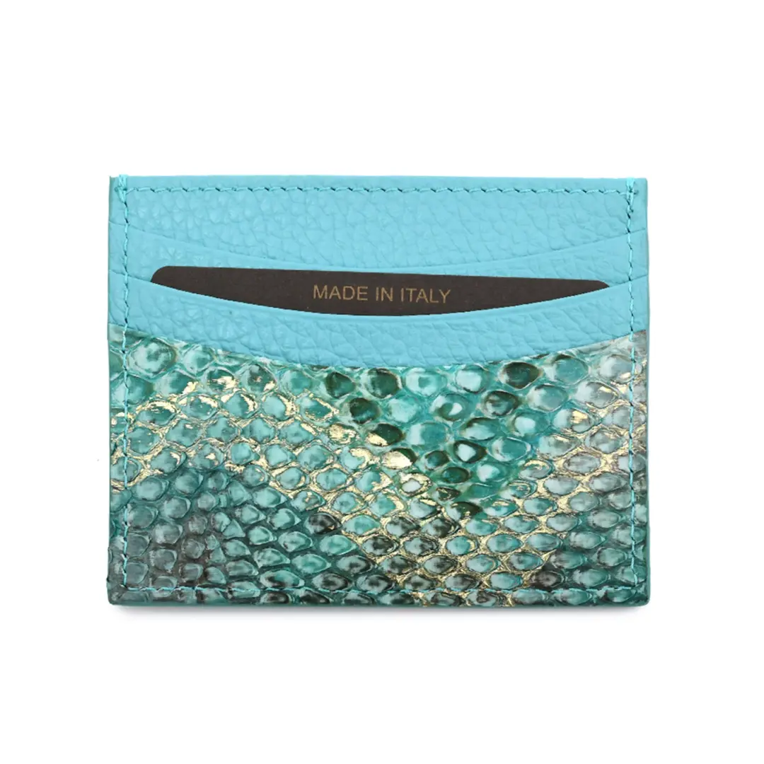 Genuine Python Leather Card Holders for Women