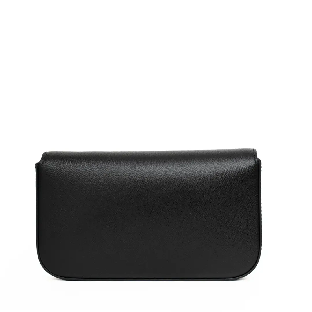 Saffiano Leather Clutch Bag