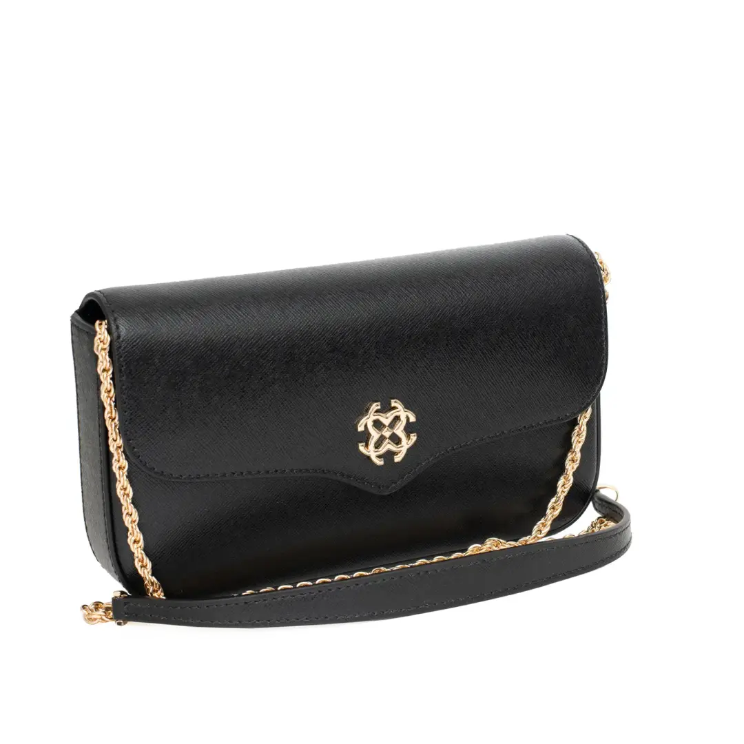 Saffiano Leather Clutch Bag