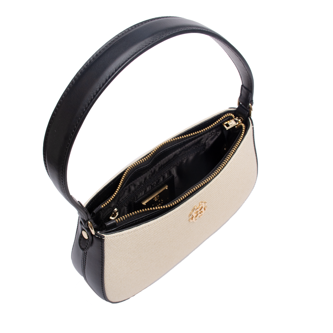 Premium Fabric Nappa Leather Shoulder Bag – FABIANA Collection