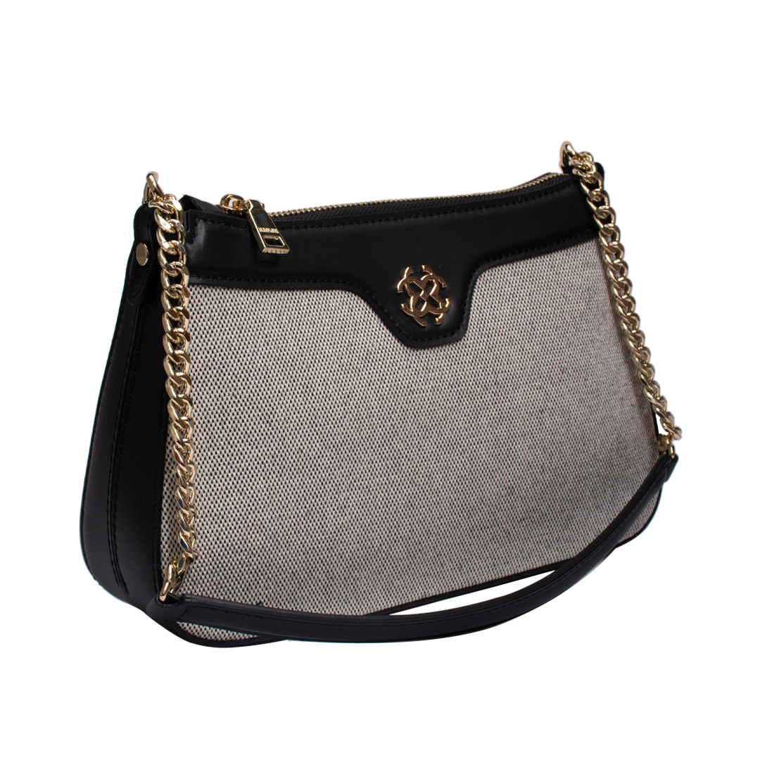 Premium Fabric Nappa Leather Shoulder Bag for Women