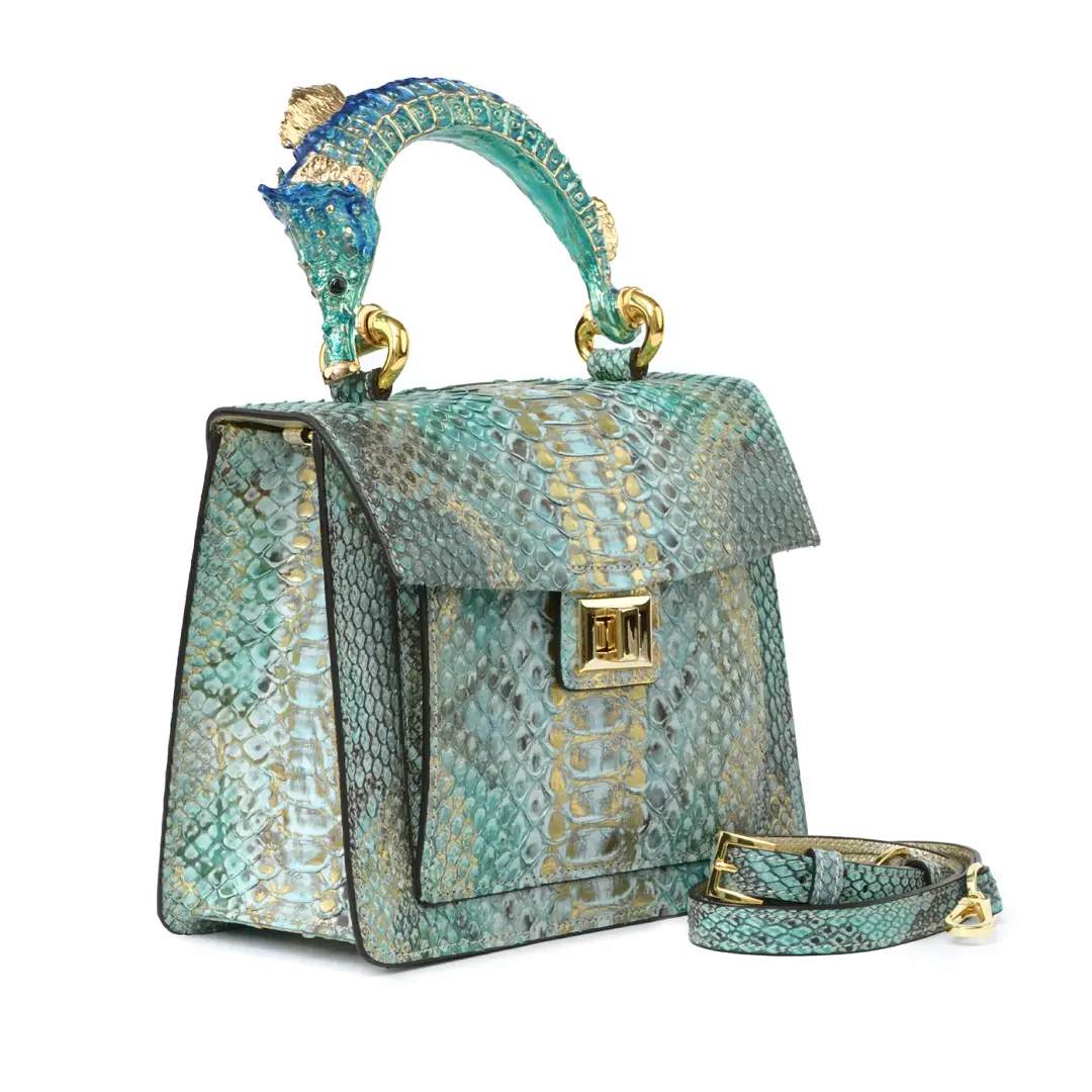 Luxury Genuine Python Handbag