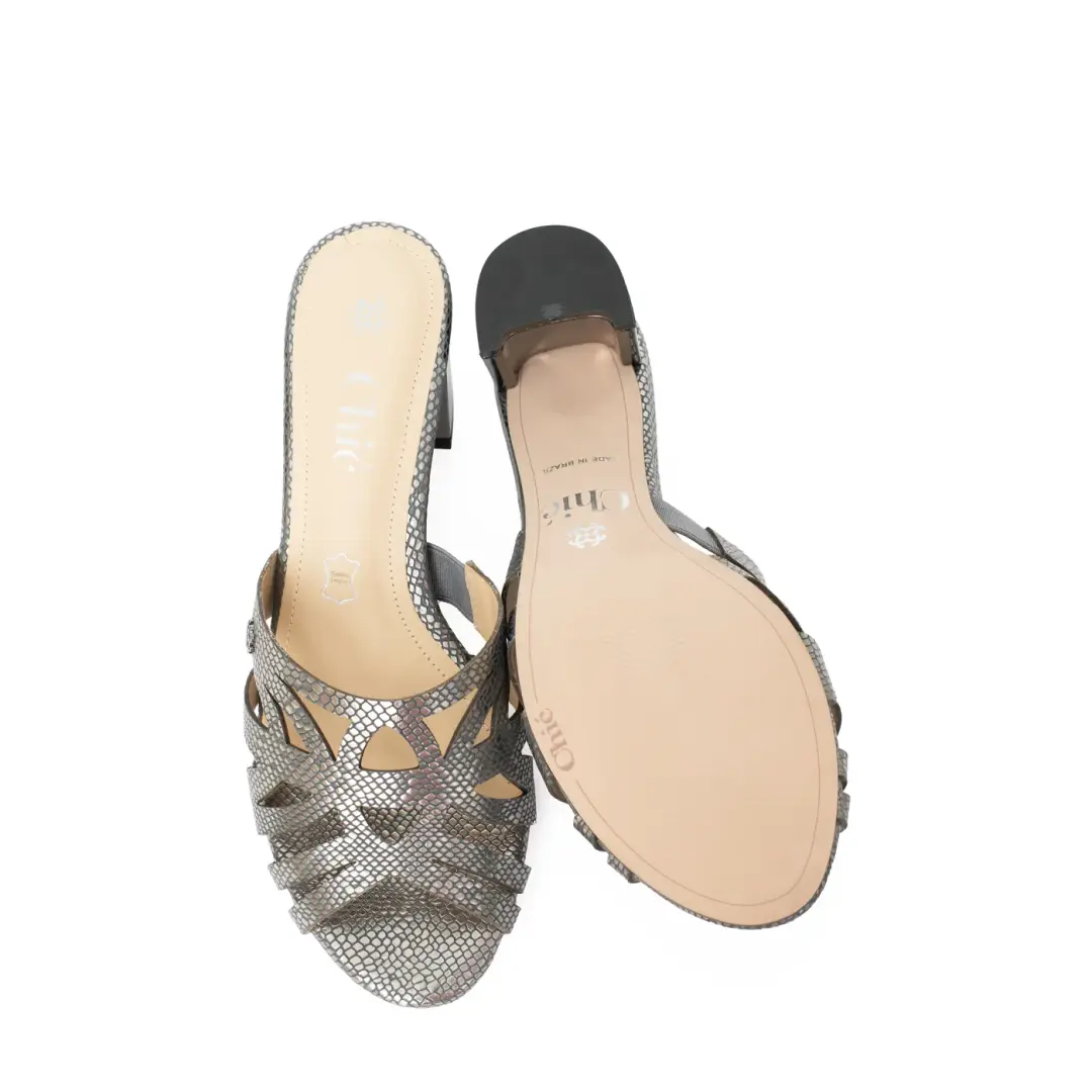 Elegant Block Heel Slipper for Ladies