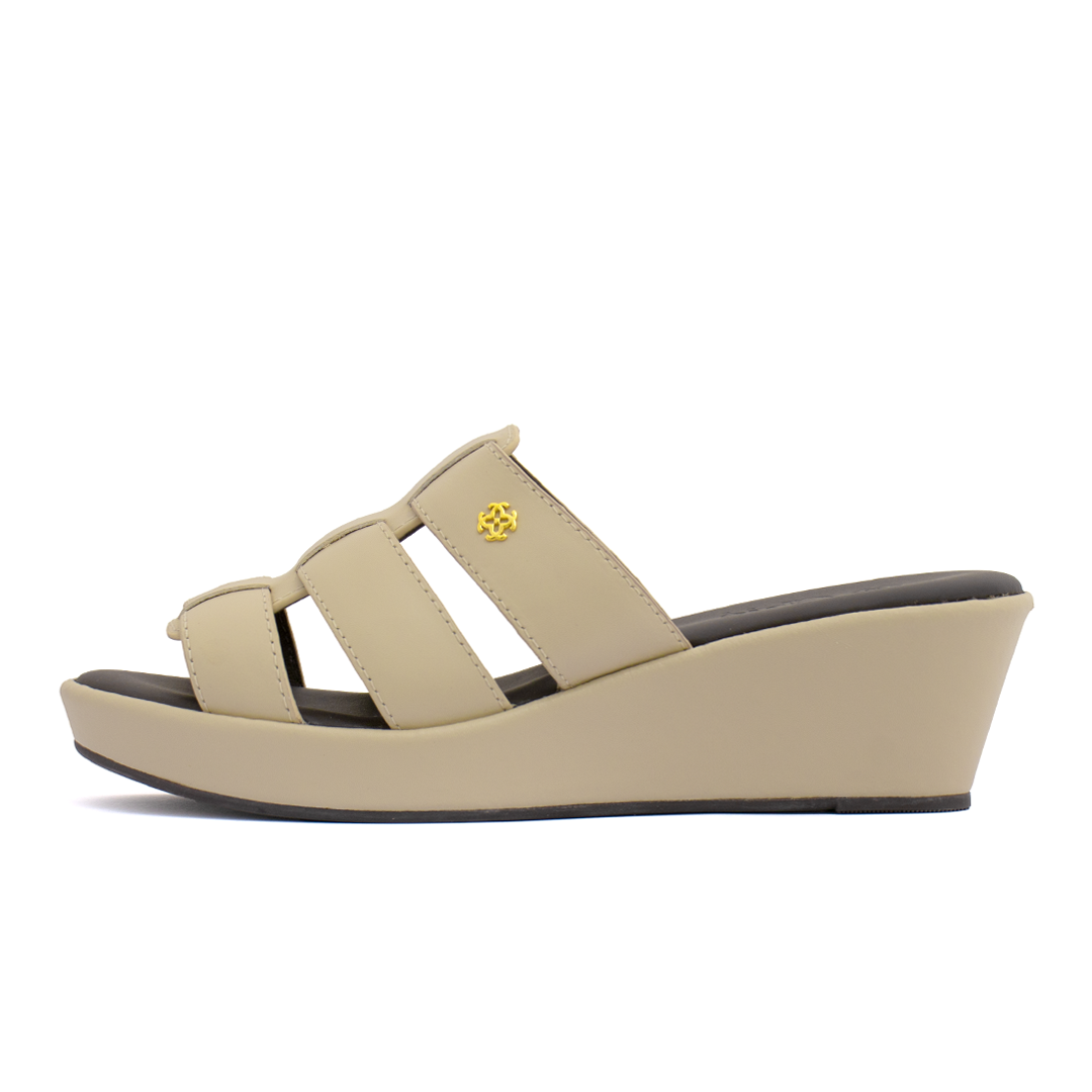 Chic Leather Wedge Sandals for Women