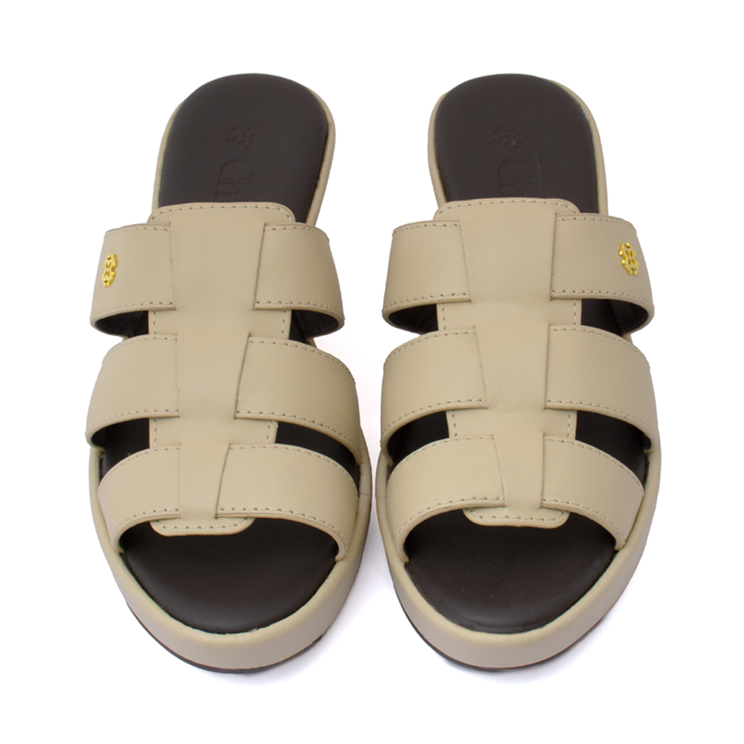 Chic Leather Wedge Sandals for Women