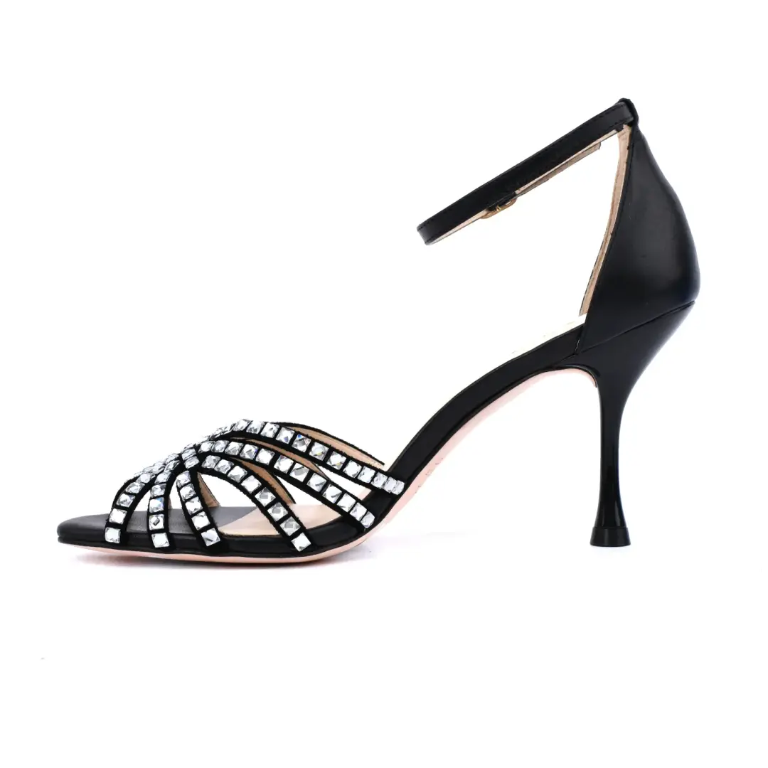 Chic Elegant Crystal Embellished Sandals
