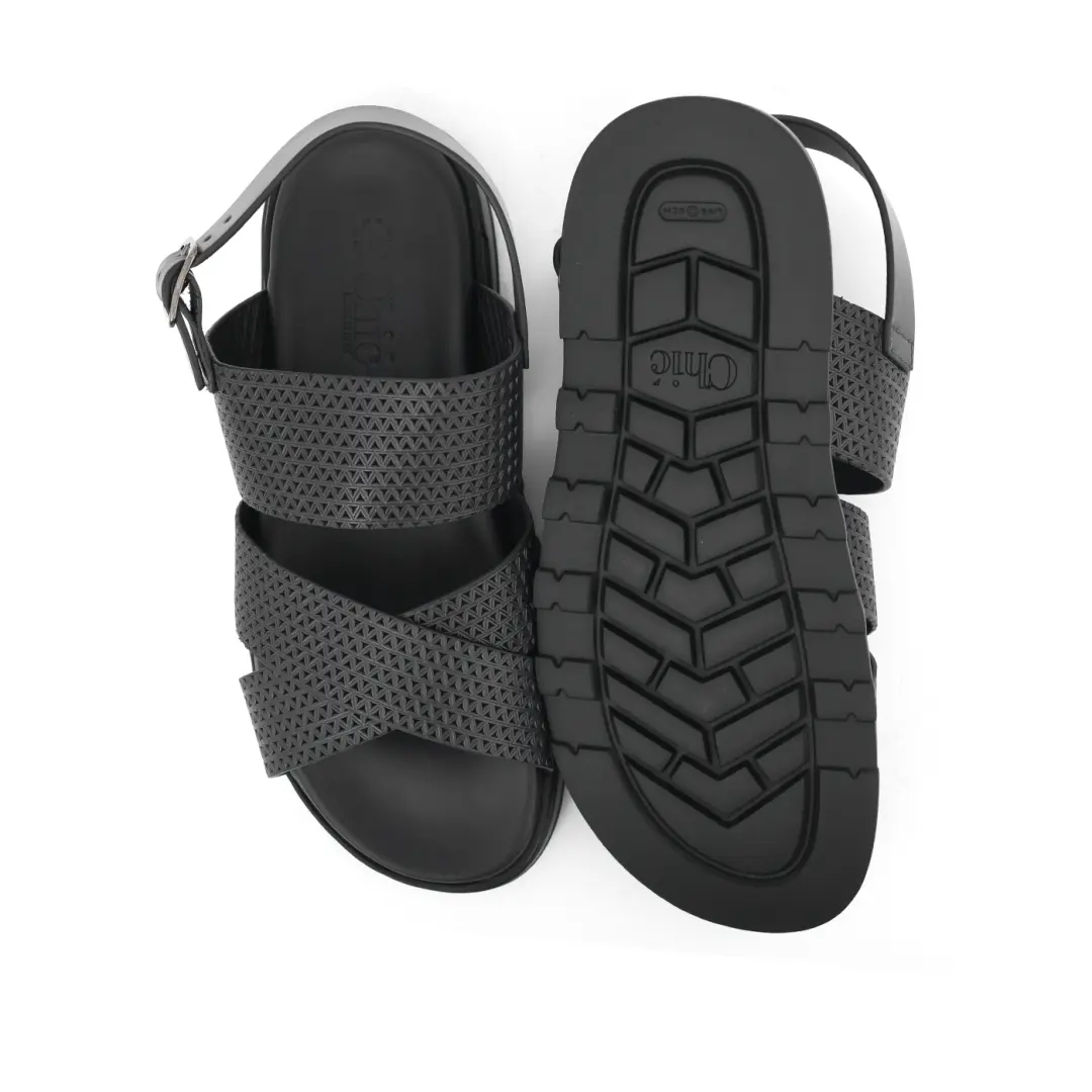Chic Men's Flat Leather Sandals