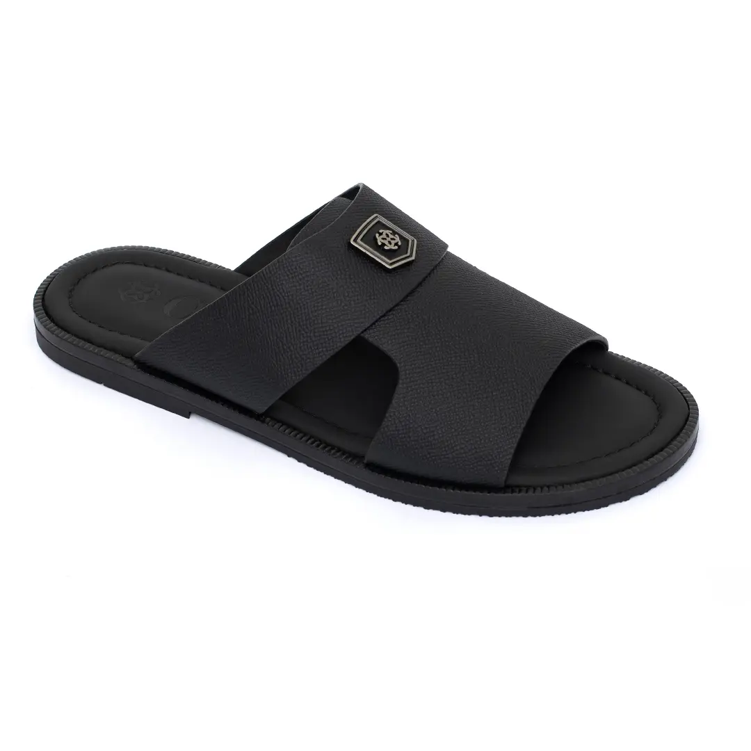 Men’s Calf Leather Flat Slippers