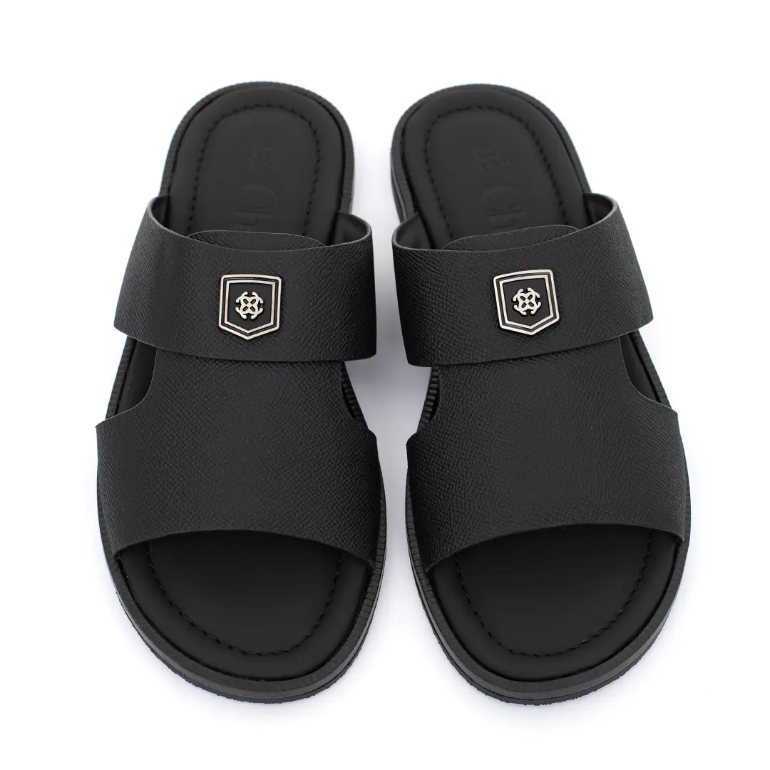 Men’s Calf Leather Flat Slippers