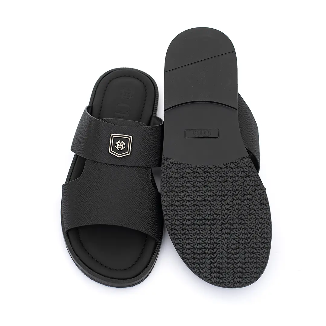 Men’s Calf Leather Flat Slippers