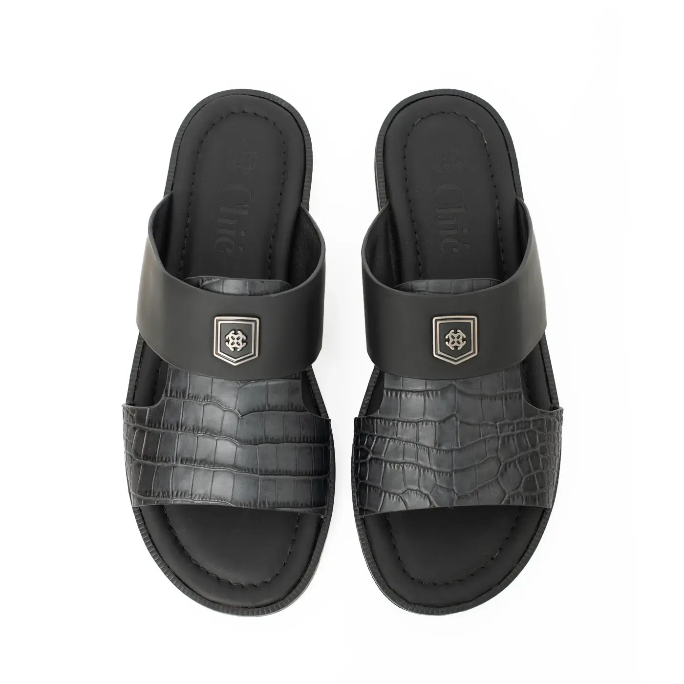 Chic Men's Lightweight Leather Slippers