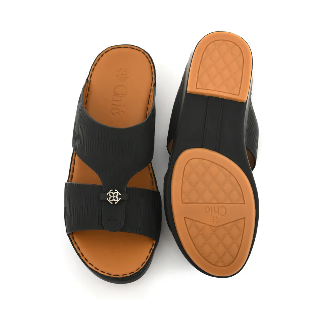 Modern Leather Arabic Slippers