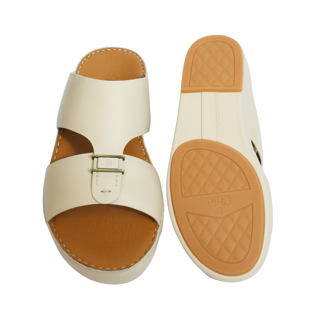 Premium Nappa Leather Arabic Slippers for Men