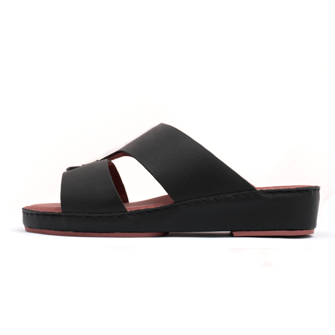 Handcrafted Saffiano Leather Arabic Slipper for Men