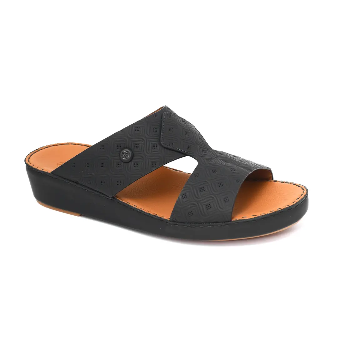 Chic Men Arabic Sandal With Crown Style Signature
