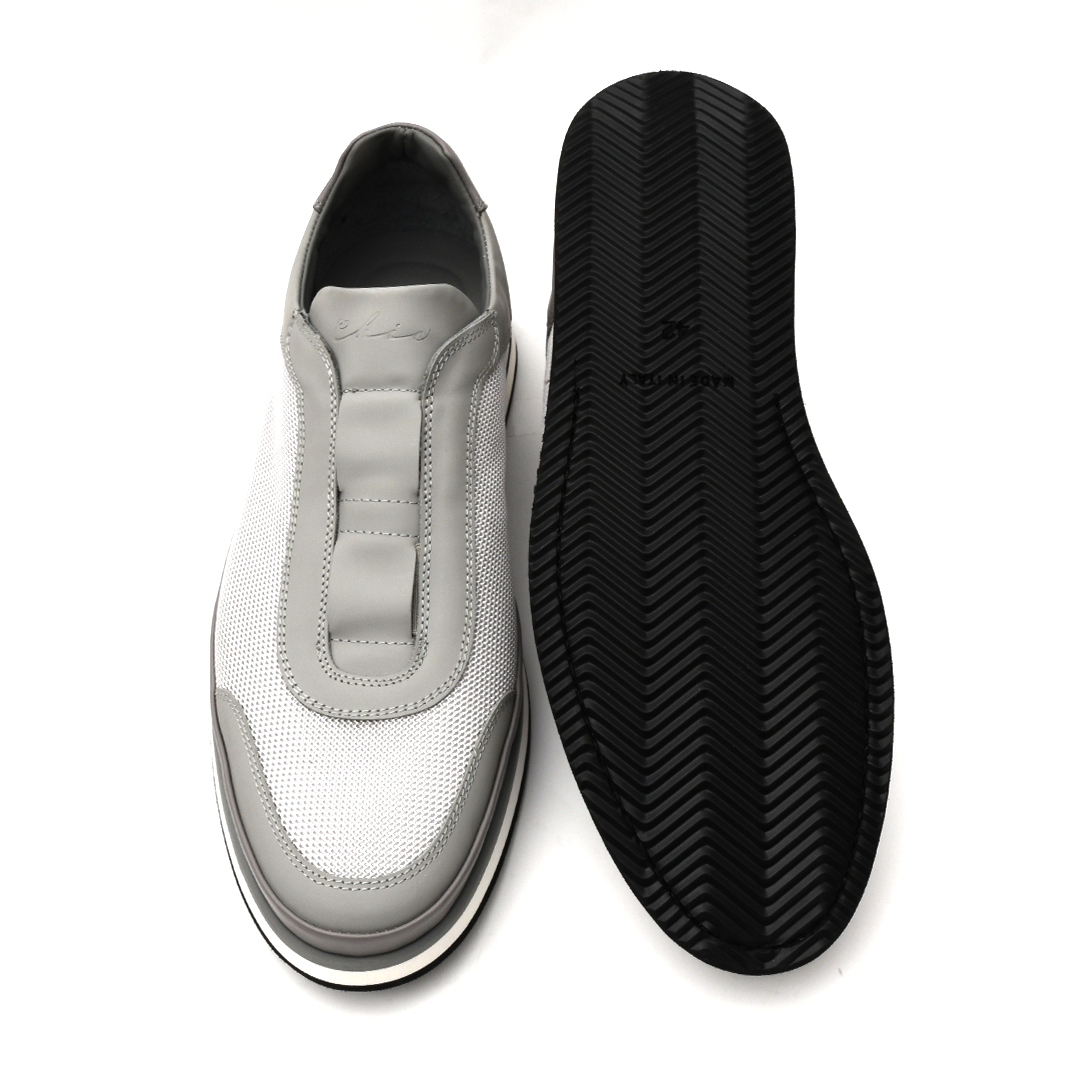 Italian Leather Casual Sneakers for Men