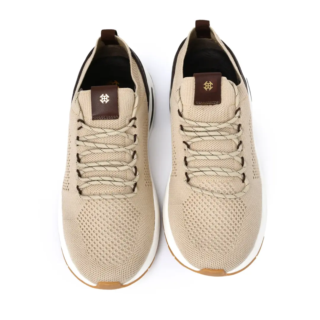 Chic Smart Casual Sneakers In Knitted Upper