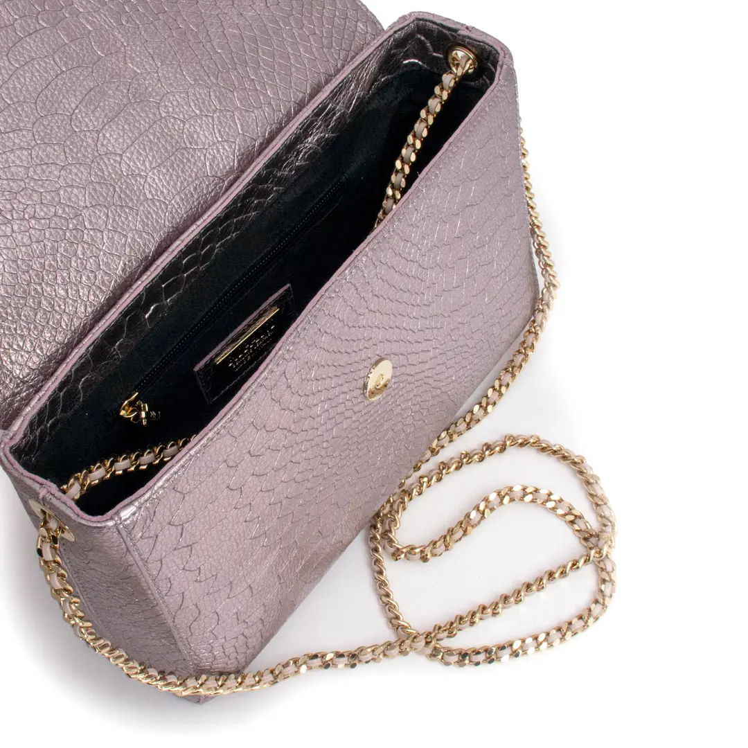 Snake Leather Shoulder Bag