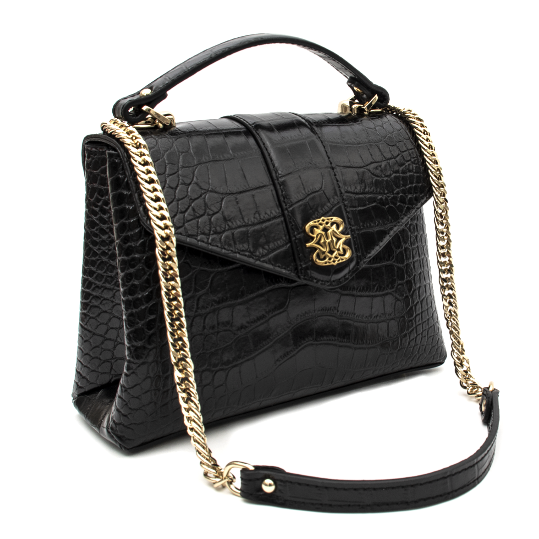 Premium Croco Print Leather Handbag for Women