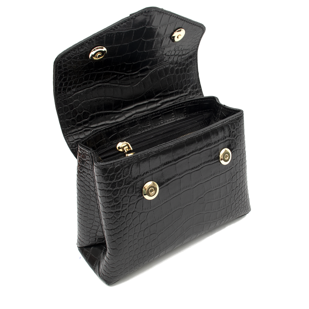 Premium Croco Print Leather Handbag for Women