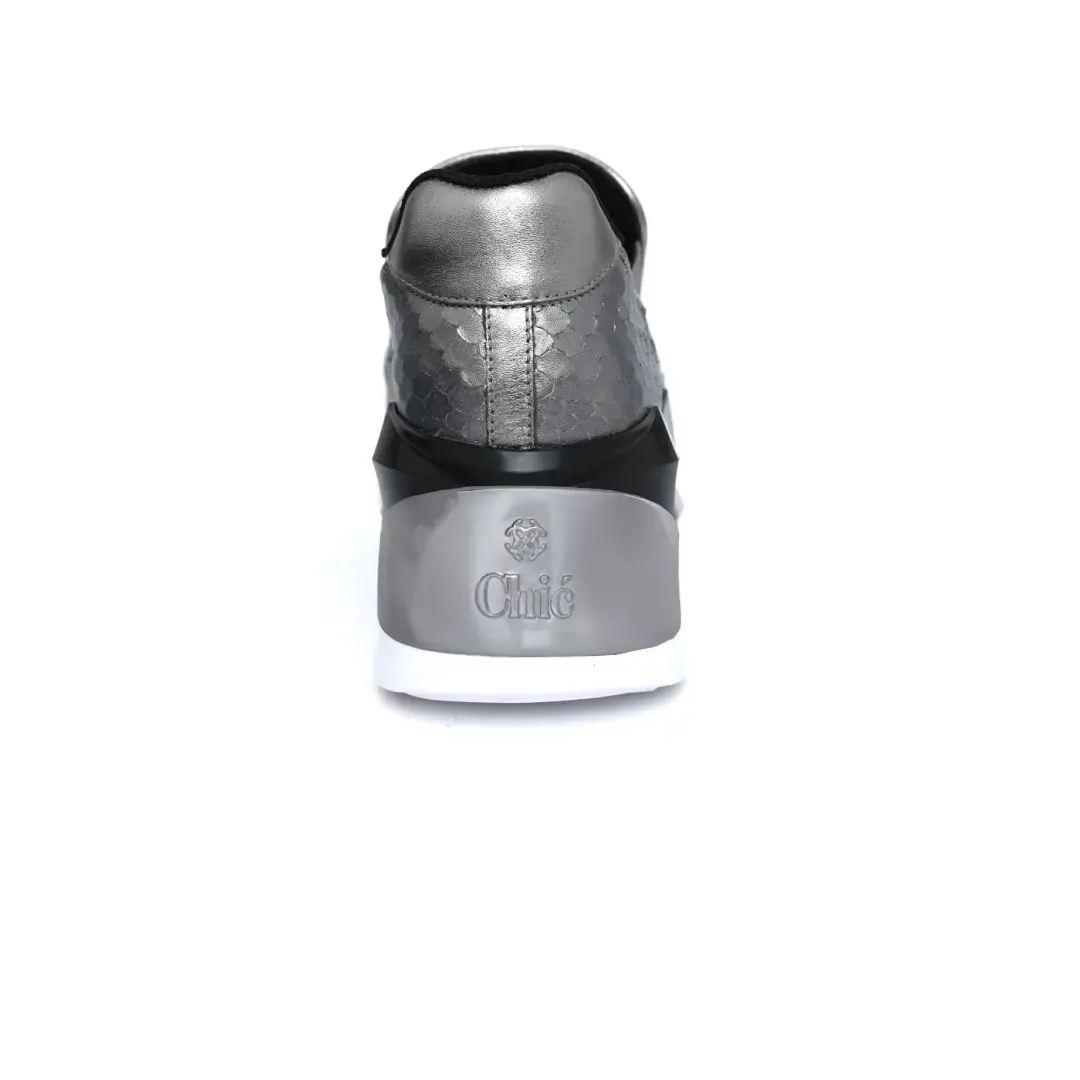 Chic Women Snake Printed Leather Casual Shoes