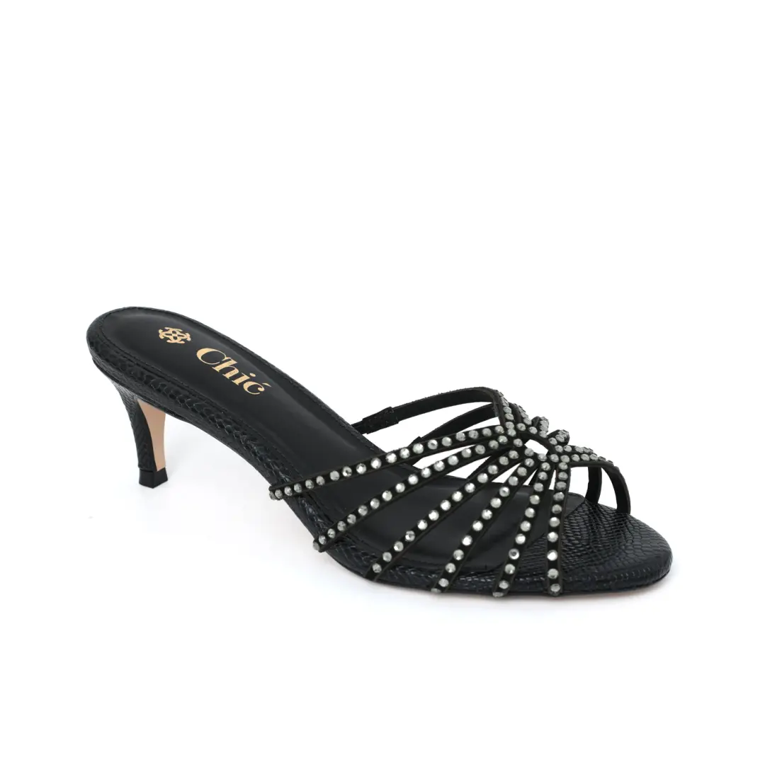 Exquisite Kitten Heel Slippers by Chic