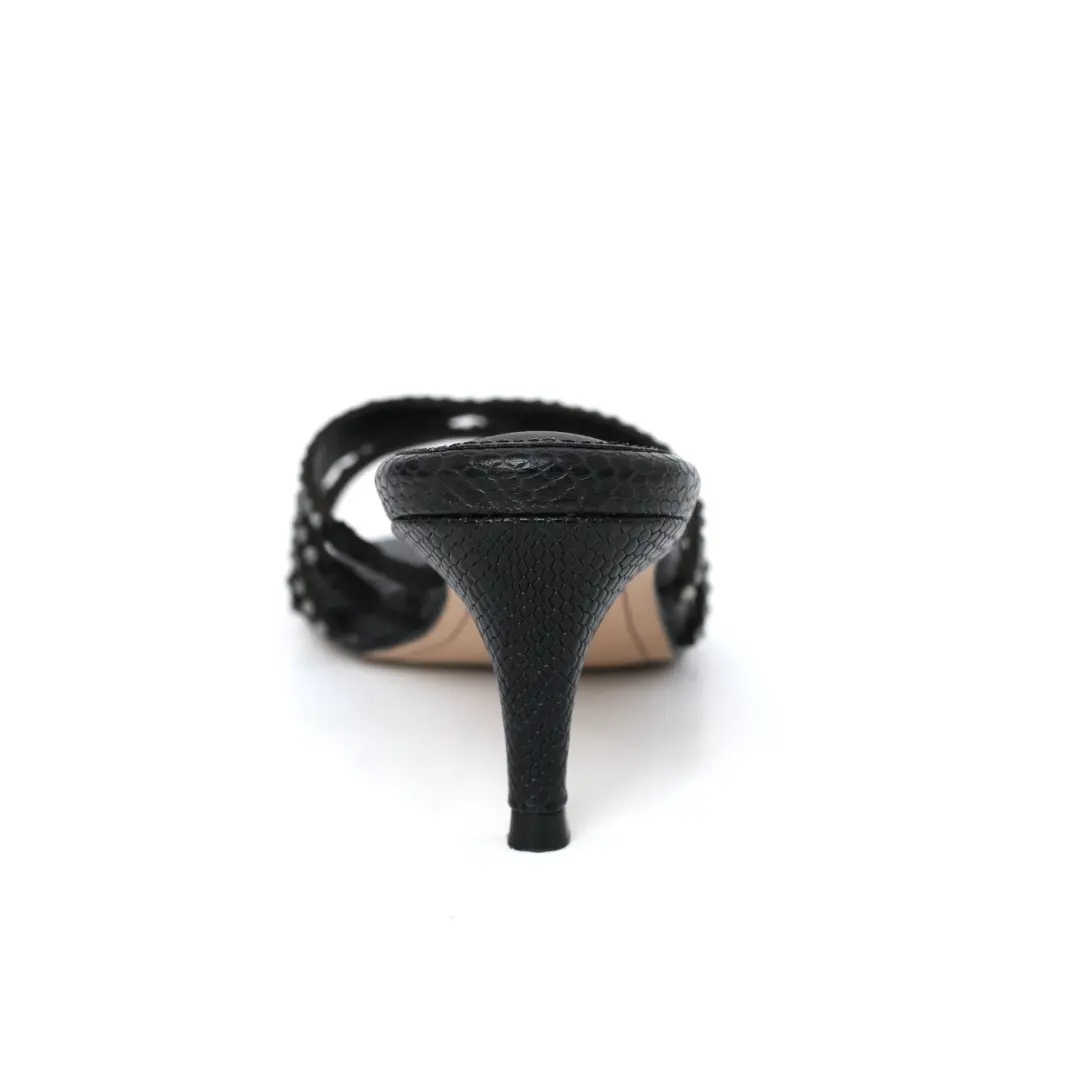 Exquisite Kitten Heel Slippers by Chic