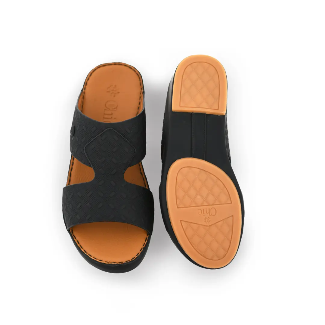 Modern Elegant Leather Slippers for Men