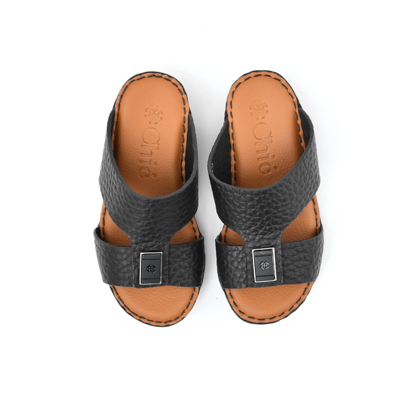 Genuine Soft-Grain Calf Leather Kids Sandals