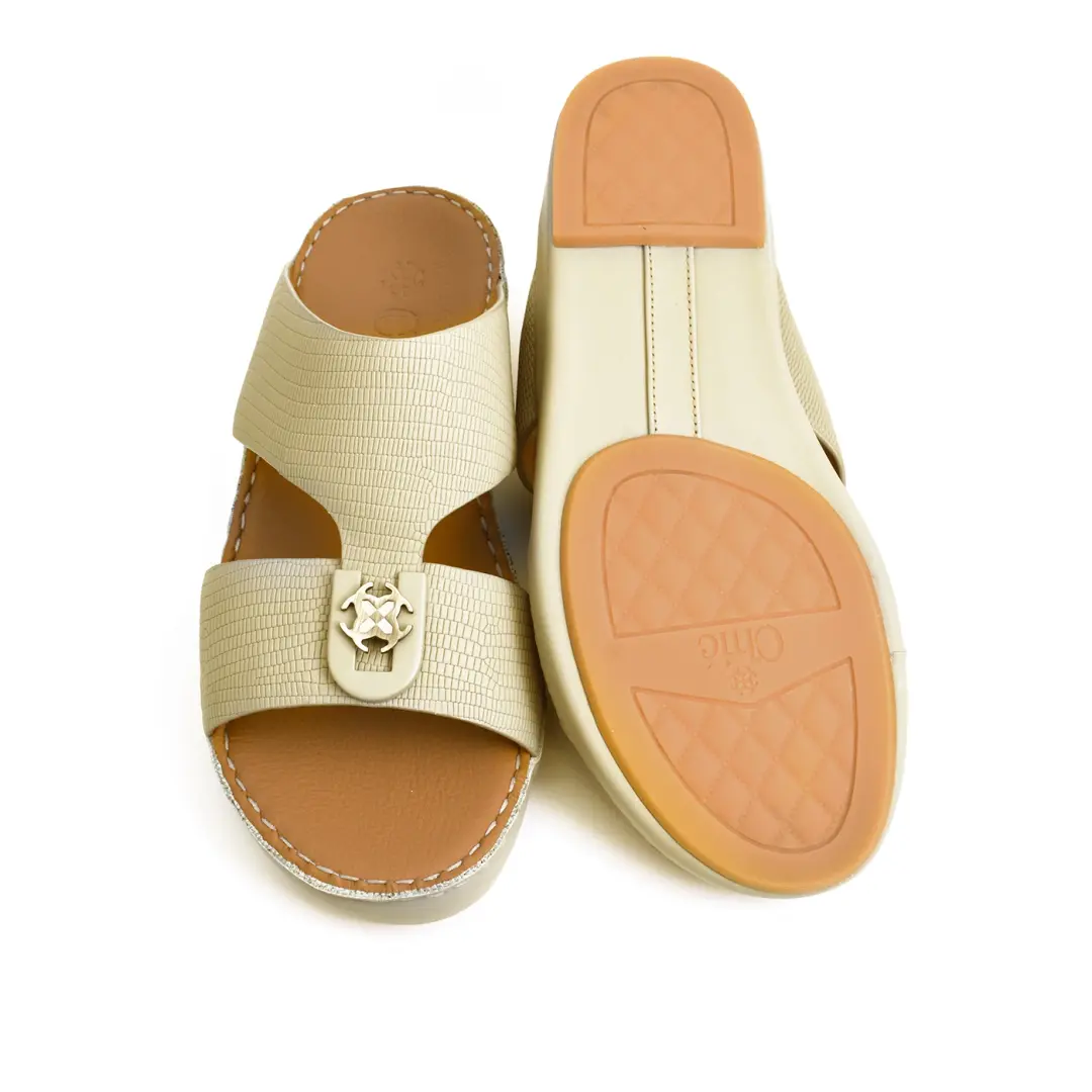 Lizard Textured Arabic Sandal