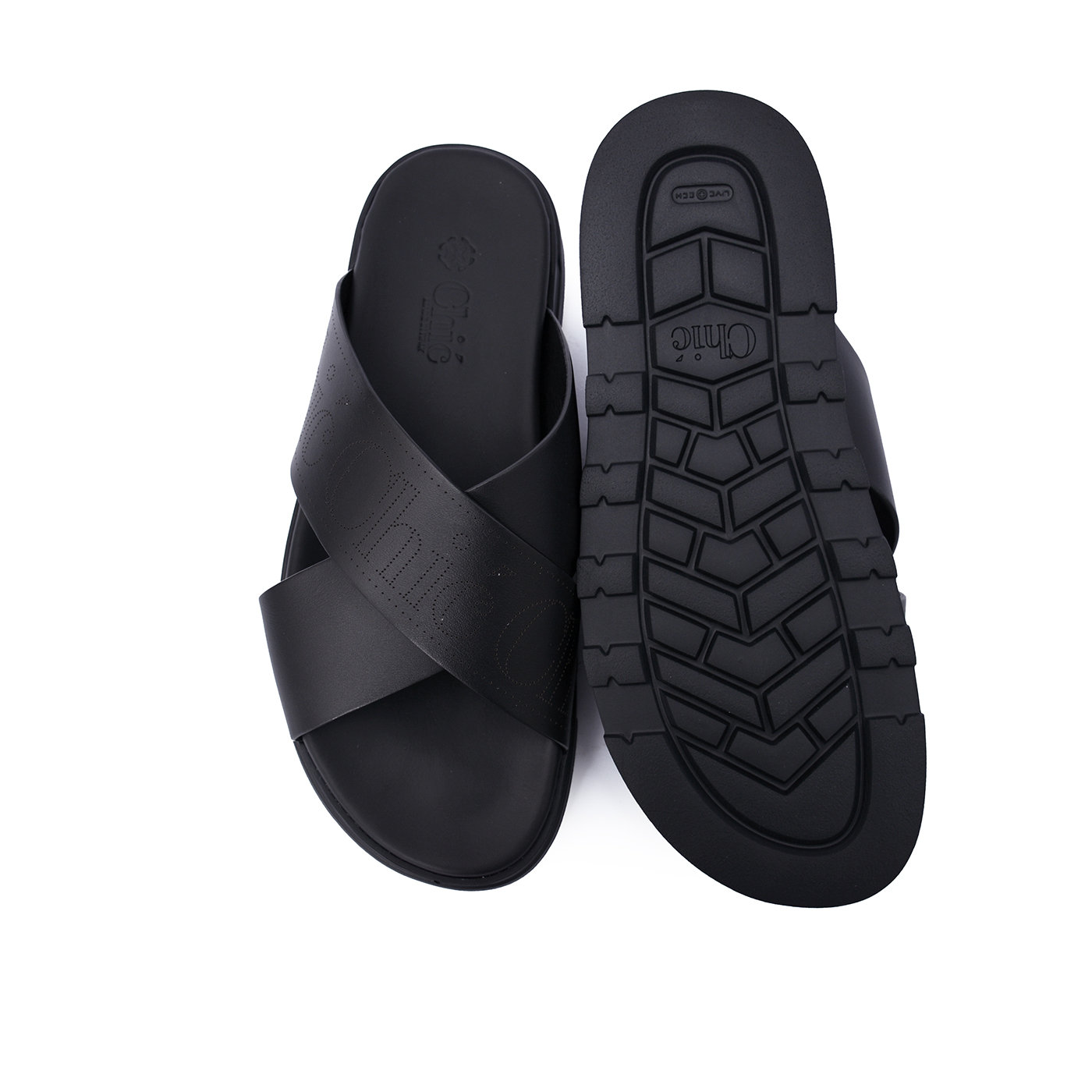Latest design of men's flat slippers