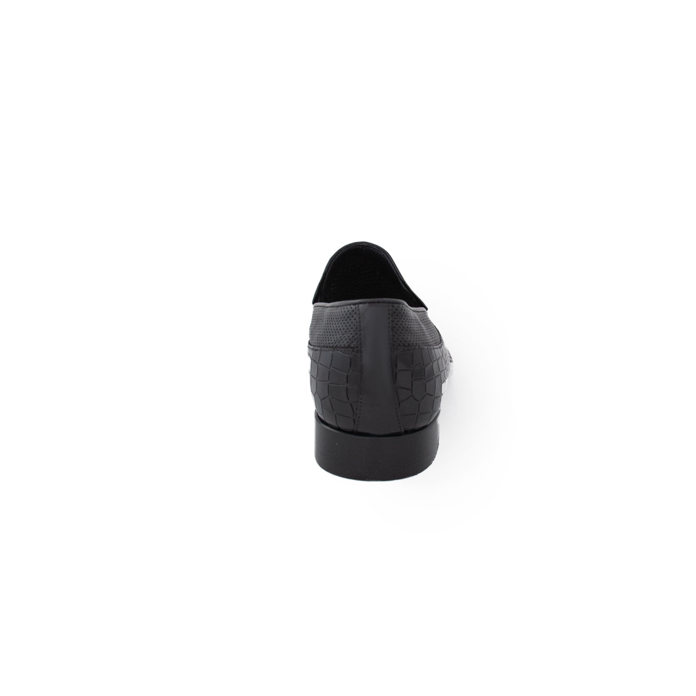 Elegant Patterned Leather Slip On Shoes