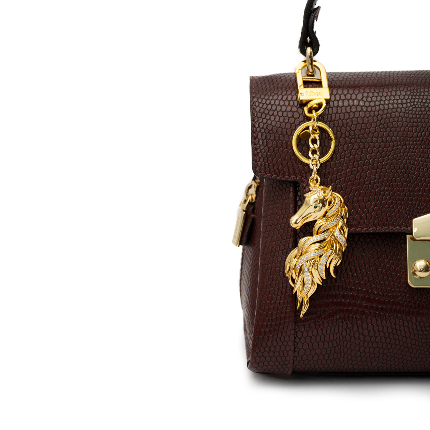 Beautiful Gold Plated Horse Key Chain