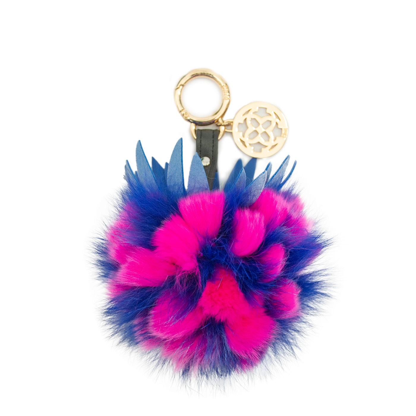Beautiful Multi Color Chic Pompom Bag Charms