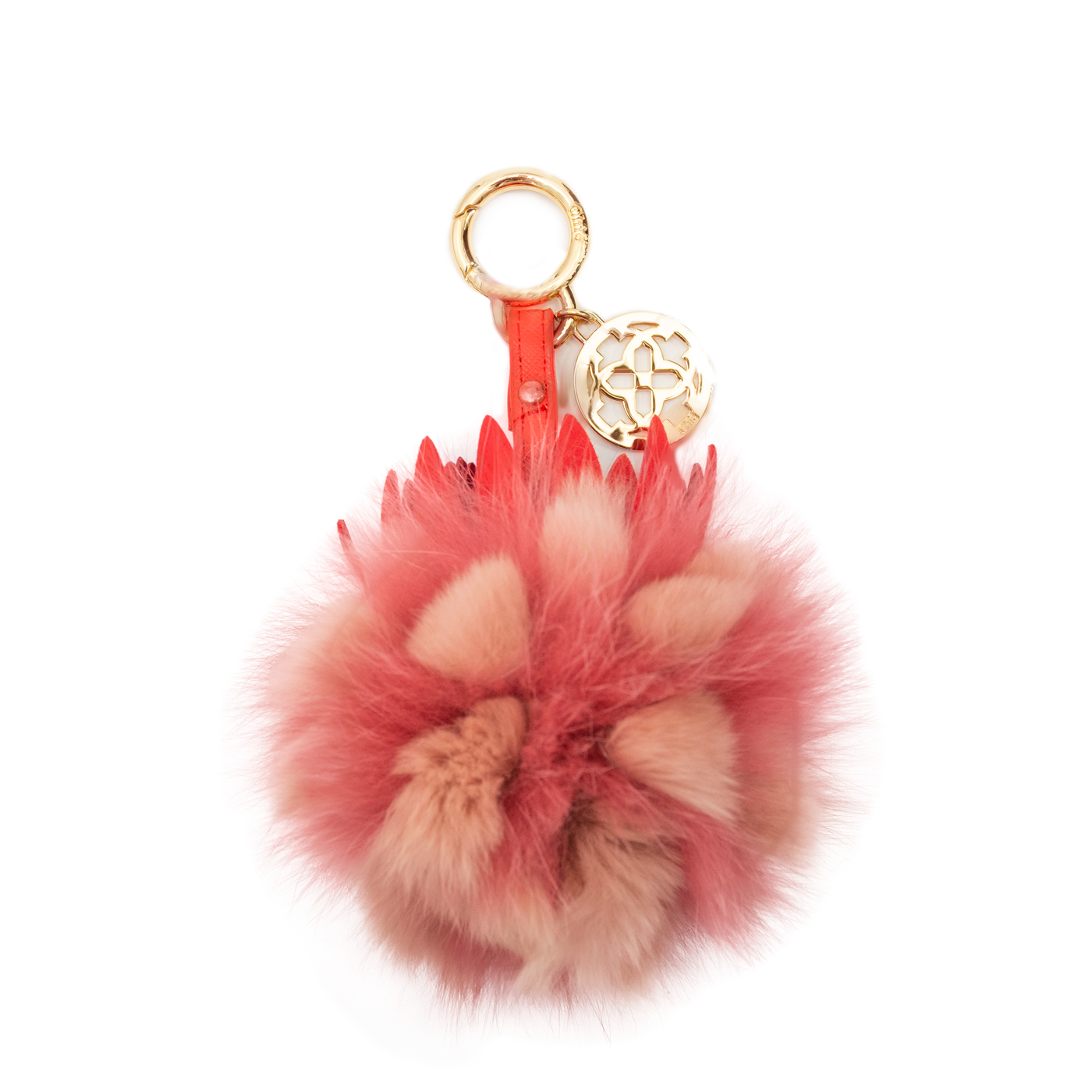 Beautiful Red Chic Pompom Bag Charms