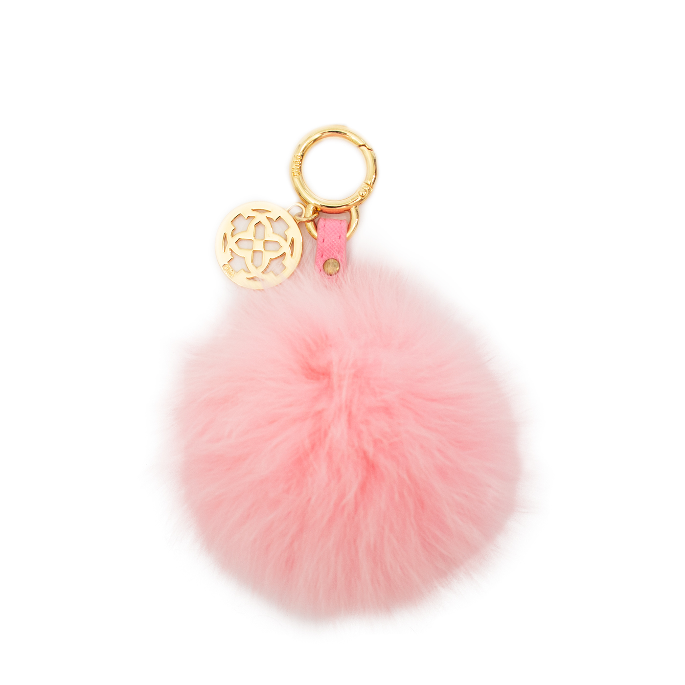 Beautiful Pink Chic Pompom Bag Charms