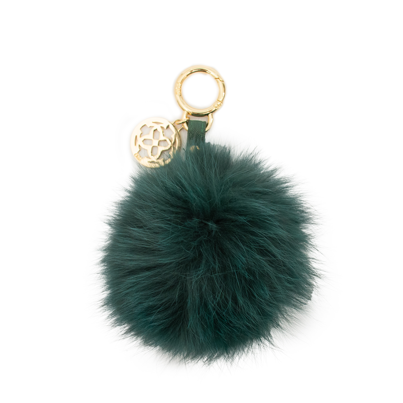 Chic Beautiful Green Pompom Bag Charms