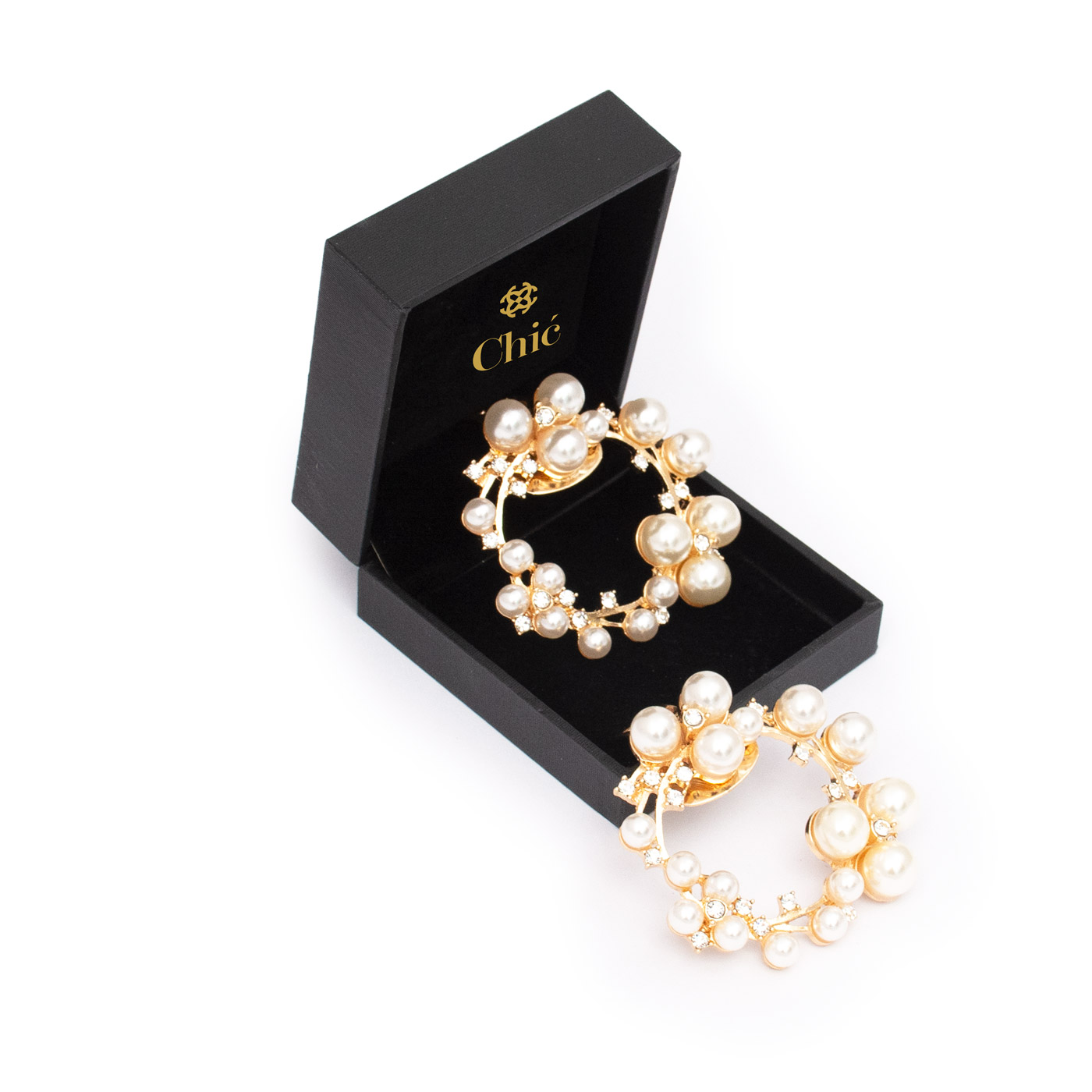 Rhinestone Gold Plated Crystal Jewels by Chic