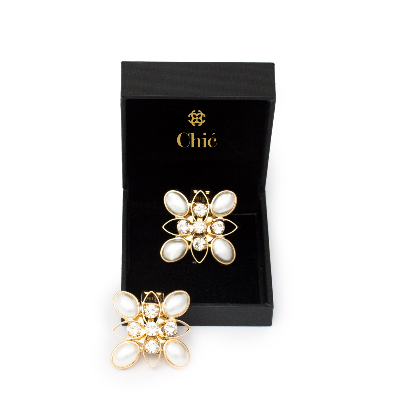 Rhinestone Gold Plated Crystal Chic Jewels