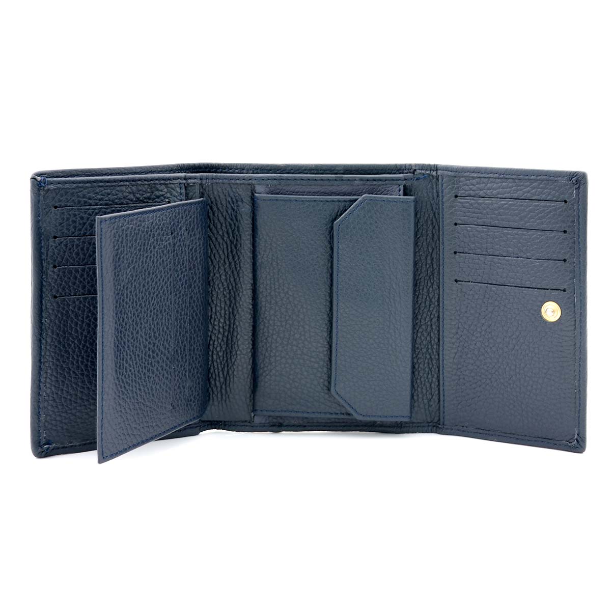 Classy Navy Blue Leather Women Wallet